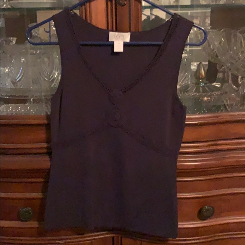 Loft navy top size s petite
